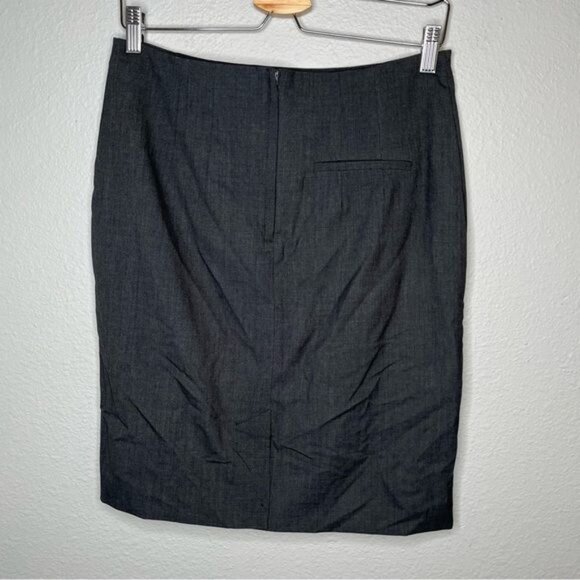 H&M womens 10 charcoal gray business pencil skirt office siren career wear size - Picture 4 of 10